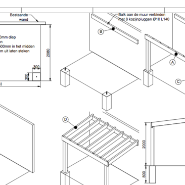 overkapping aan bestaande schuur maken