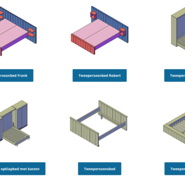 zelf bed maken bouwtekening