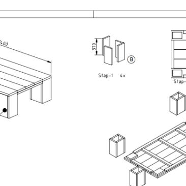 tuintafel douglas hout zelf maken