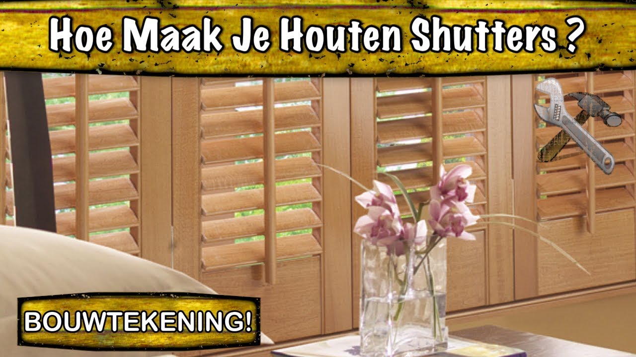 Zelf beweegbare shutters maken met een bouwtekening? Ja! Lees meer..