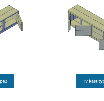 Bouwtekening tv meubel steigerhout